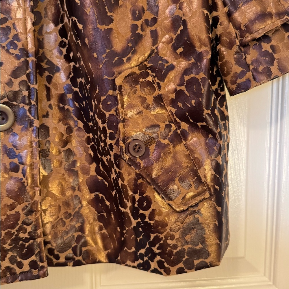 Mark Zunino Leopard Print Button Down Shirt Size M - Picture 5 of 9